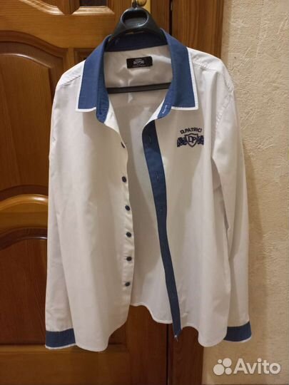 Рубашка белая школьная б/у р.146-152