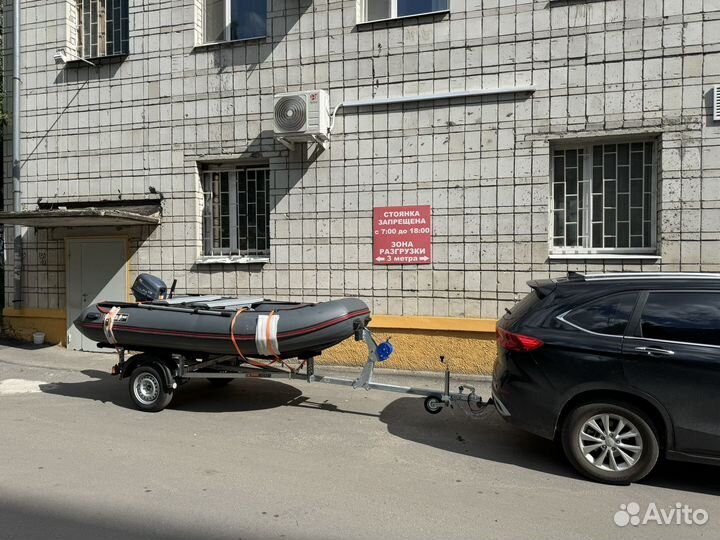 Лодка Hunter 360 и alpha 9.9 Max