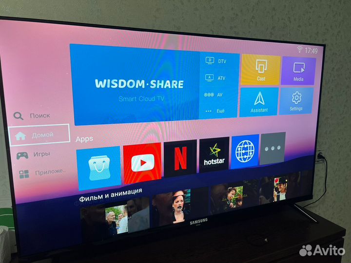 Телевизор SMART tv с вайфаем бу