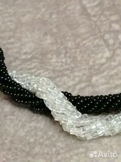 Винтаж Бусы чешское стекло СССР