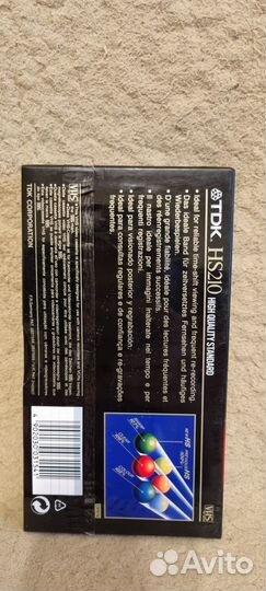 Видеокассета VHS новая TDK HS210