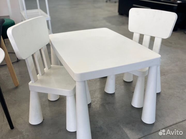 Набор Маммут стол+2 стула Икеа