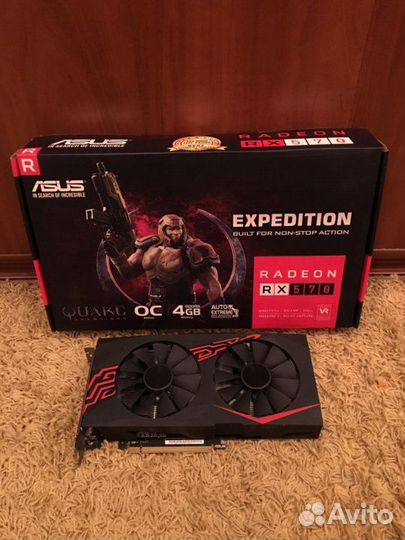 Видеокарта asus RX570