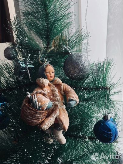 Ватная игрушка ручной работы, игрушка из ваты