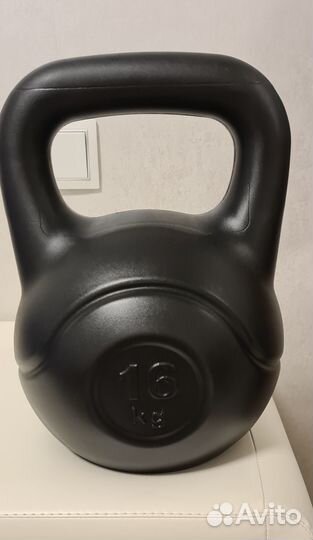 Гиря 16 кг виниловая