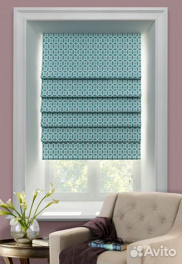 Римские шторы с электроприводом на заказ