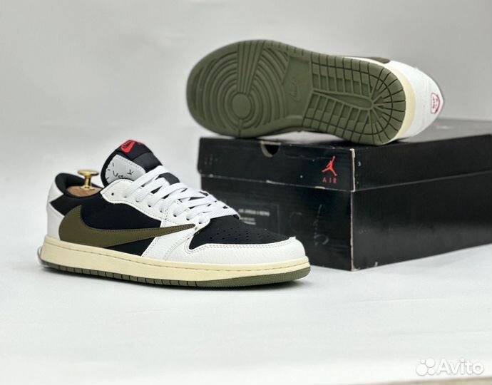 Кроссовки nike air jordan 1 low travis scott