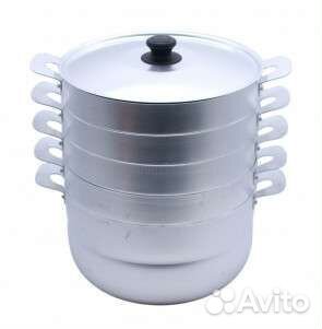 Мантоварка 6,0л 3 сетки алюминиевая