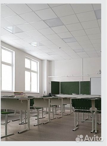 Белая гладкая потолочная плита армстронг Gipscolor