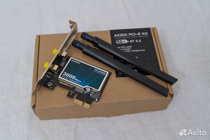 WI-FI 6 + Bluetooth адаптер PCI-E