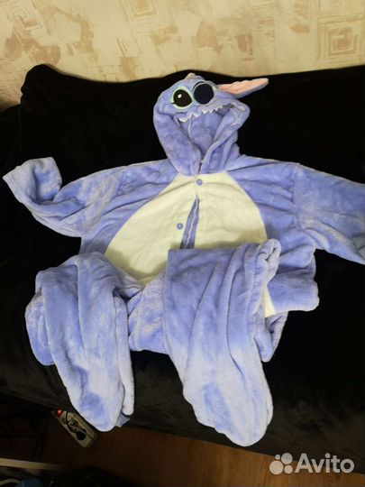 Пижама кигуруми взрослая стич и красная панда