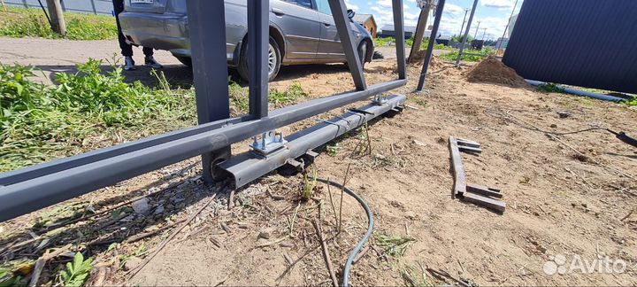 Откатные ворота под ключ с доставкой и установкой