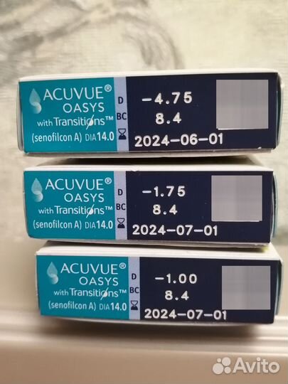 Линзы контактные