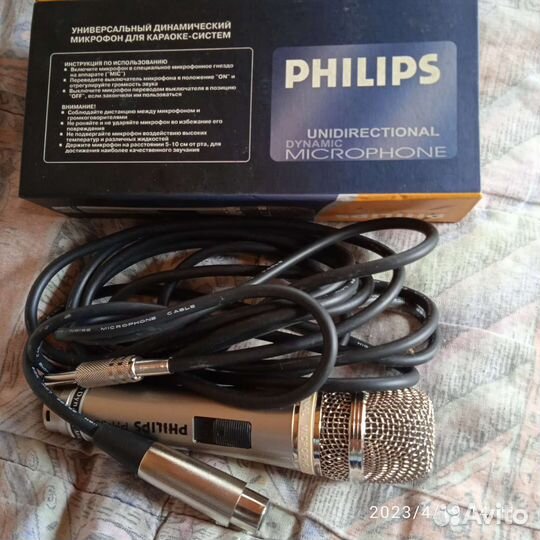 Микрофон динамический philips