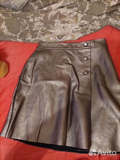 Кожаная юбка 158