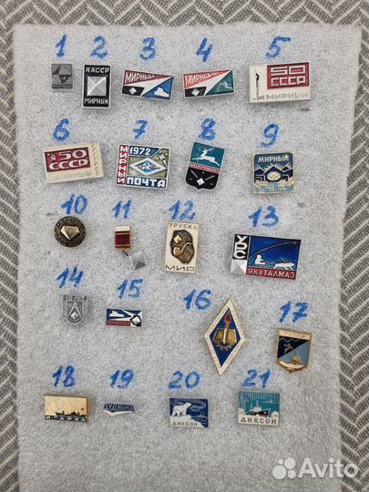 Значки Якутии и Советского Севера