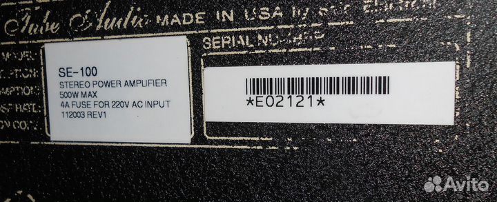 Ламповый усилитель Golden Tube Audio SE-100