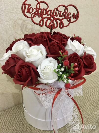 Букет из мыльных цветов