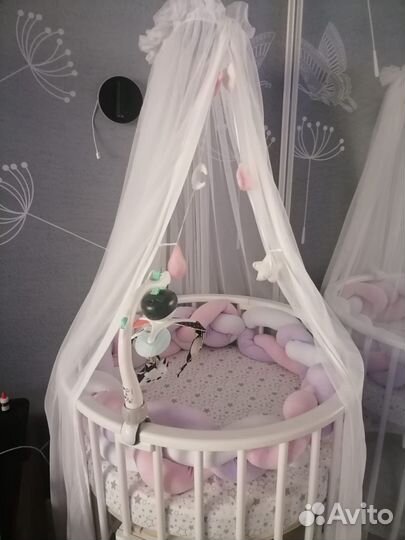 Бортики в детскую кроватку бу