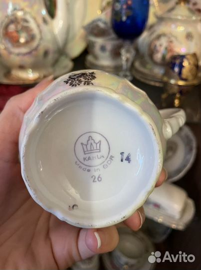 Бабушкин Чайный сервиз Мадонна Kahl гдр