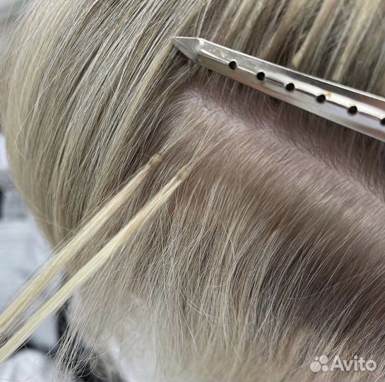 Наращивание волос,коррекция.снятие