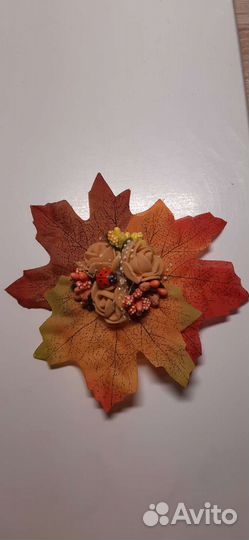 Осенние заколки,ободки, броши,банты