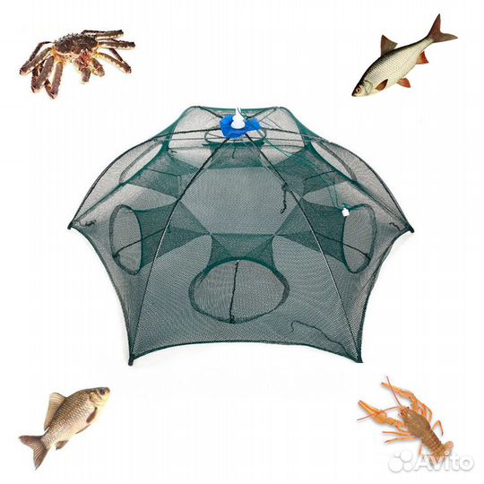 Раколовка зонт на 6 входов (автоматическая)