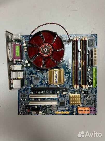 Материнская плата 775\Q6600\ddr2 8gb\охлад с медью