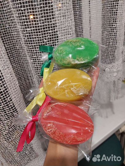 Мыло ручной работы люфа сувенир подарок