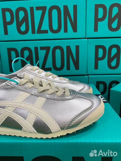 Asics Onitsuka Tiger Silver Серебряные Оригинал Po