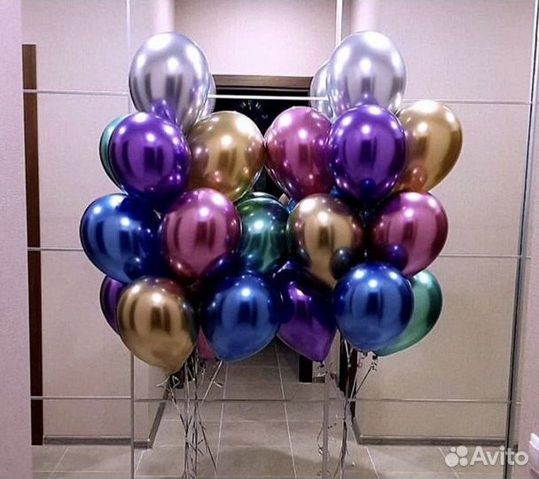 Гелиевые воздушные шарики на дни рождения, выписку