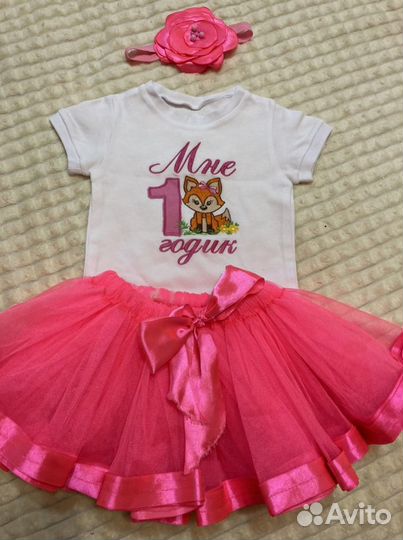 Футболка с 1 годиком для девочки