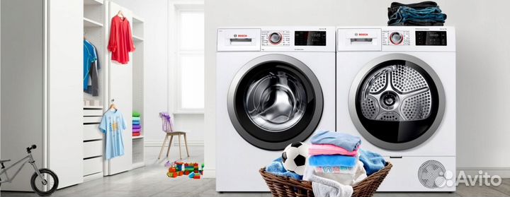 Стиральная + сушильная машины Bosch