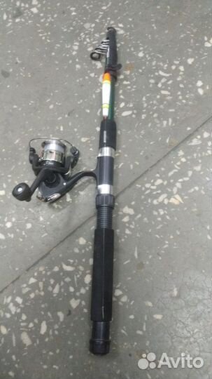 Удочка 2.4м с безынерционной катушкой