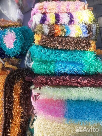 Мочалки ручной вязки