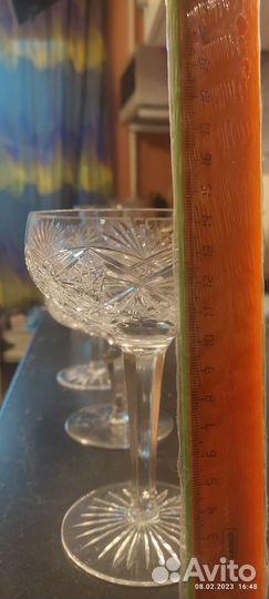 Хрусталь бокалы для шампанского, креманки винтаж