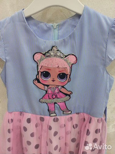 Платье Лол для девочки 5-6 лет