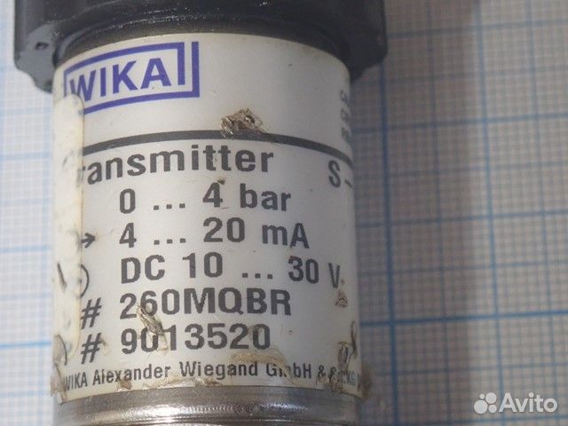 Датчик давления wika S-10 0-4bar G1/2b бывший В У