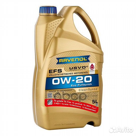 Масло Ravenol 0/20 EFS C5/C6 SN Plus/GF-6A син
