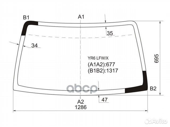 Стекло лобовое suzuki jimny 98-18 YR6 LFW/X XYG