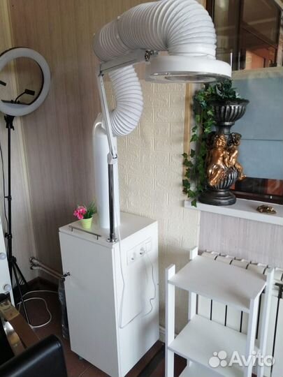Вытяжка для кератина. Стул. Воздухоочиститель
