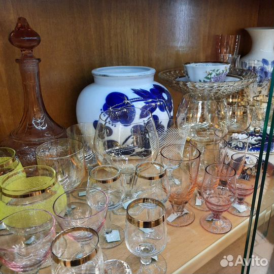 Бокалы стекло.винтаж.ссср