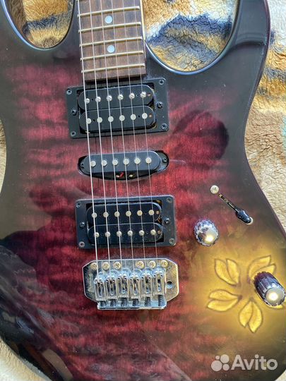 Электрогитара Ibanez Gio GRX70QA+фирменный чехол