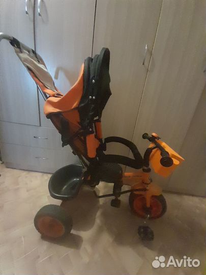 Велосипед коляска с ручкой