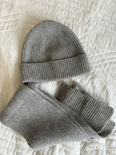 Комплект шерсть hm шапка шарф на мальчика