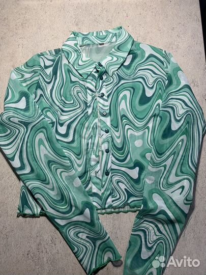 Рубашка new yorker, полупрозрачная, размер М