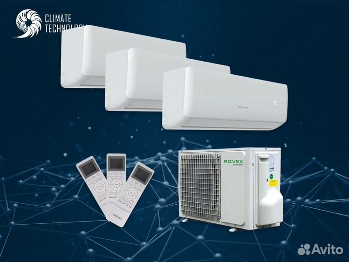 Кондиционер rovex multi match 2M14uiha1