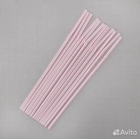 Трубочки для коктейлей и напитков с гофрой, 250 шт