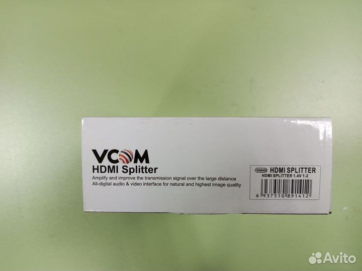 Разветвитель видеосигнала hdmi сплиттер vcom DD412