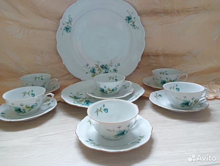 Чайный сервиз 1970 walbrzych poland польша